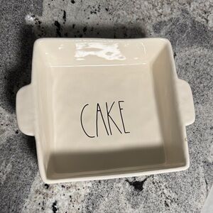 Rae Dunn White Cake Baking Dish